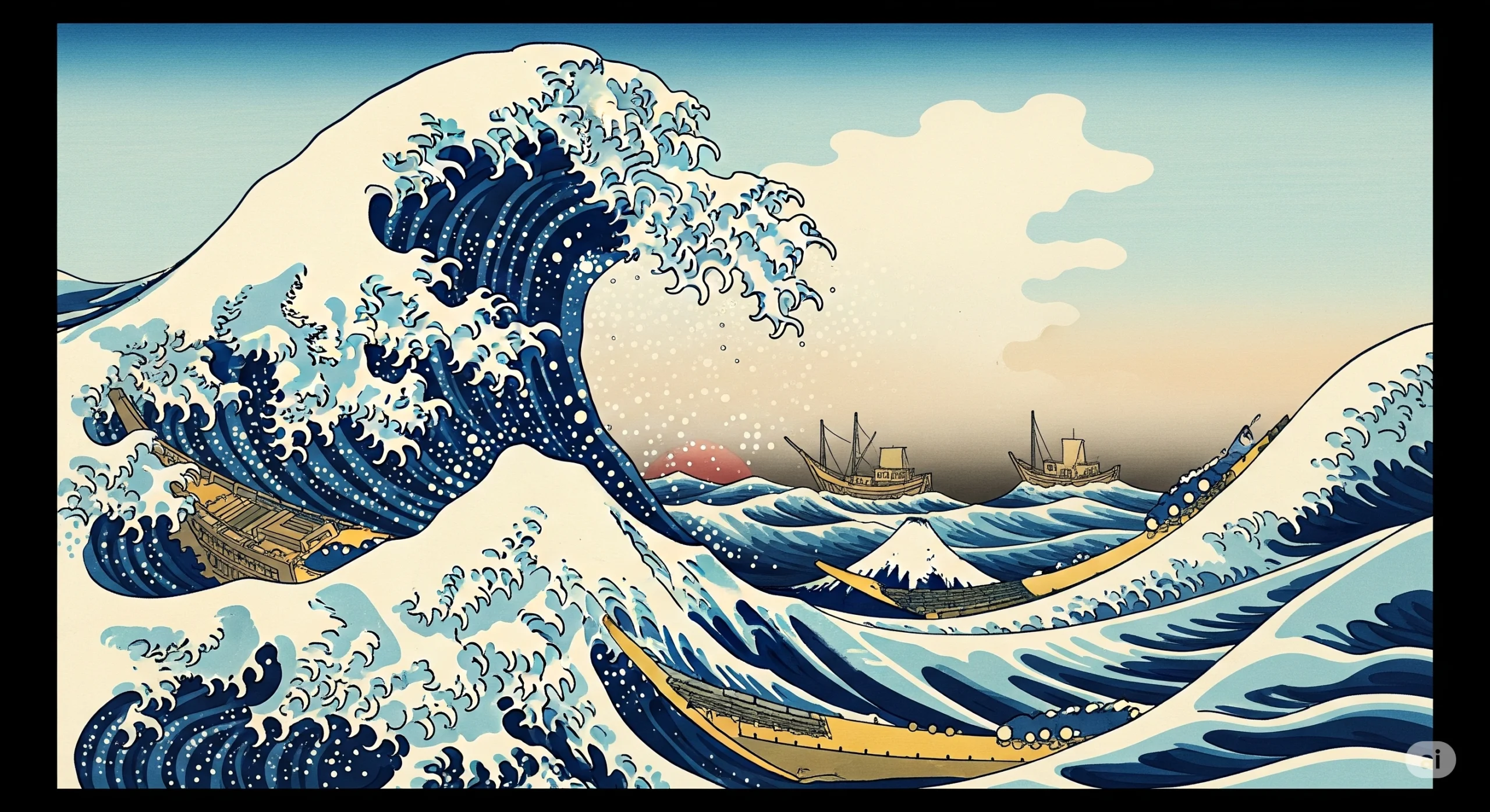 styl graficzny ukiyo e Google Gemini
